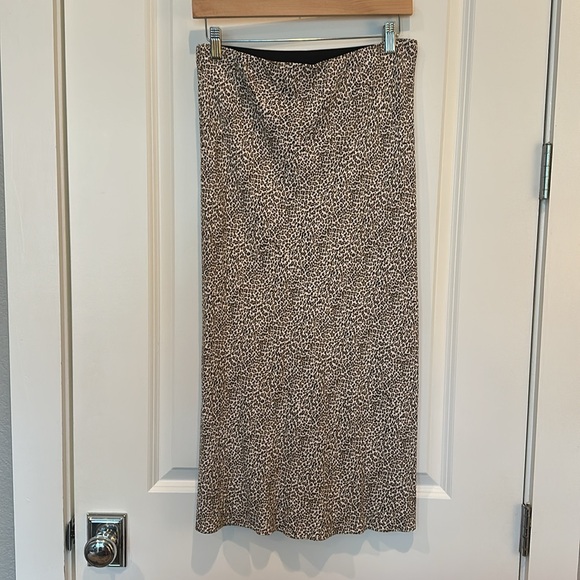 Jennie Kayne Leopard Print Slip Skirt - Picture 5 of 9